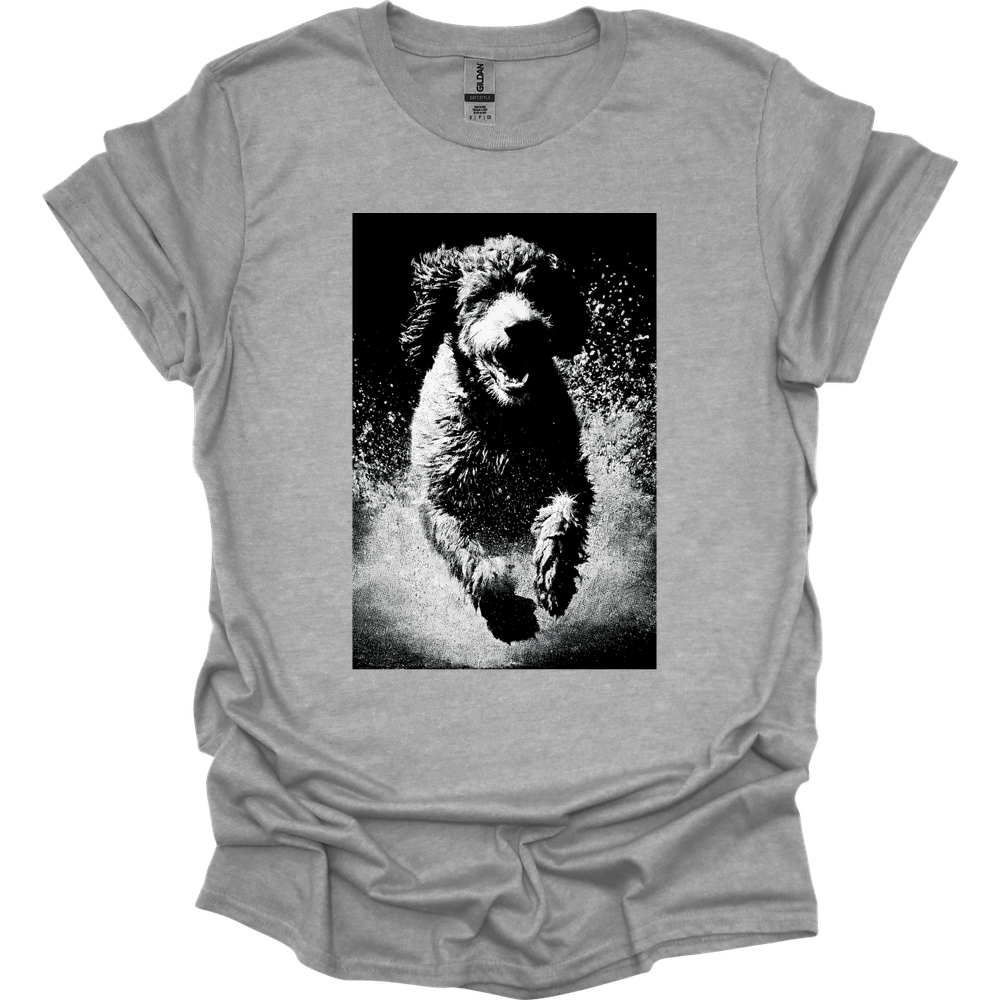 Portuguese Water Dog - Puddle Dog T-Shirt - Sport Grey