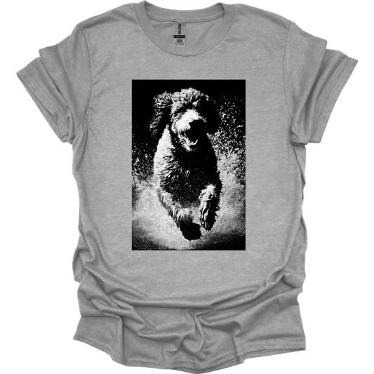 Portuguese Water Dog - Puddle Dog T-Shirt - Sport Grey