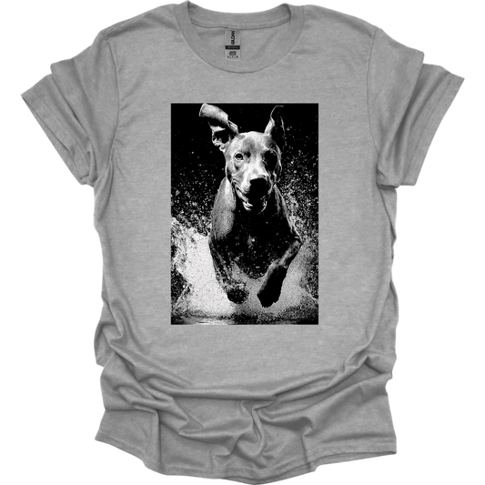 Vizsla - Puddle Dog T-Shirt - Sport Grey