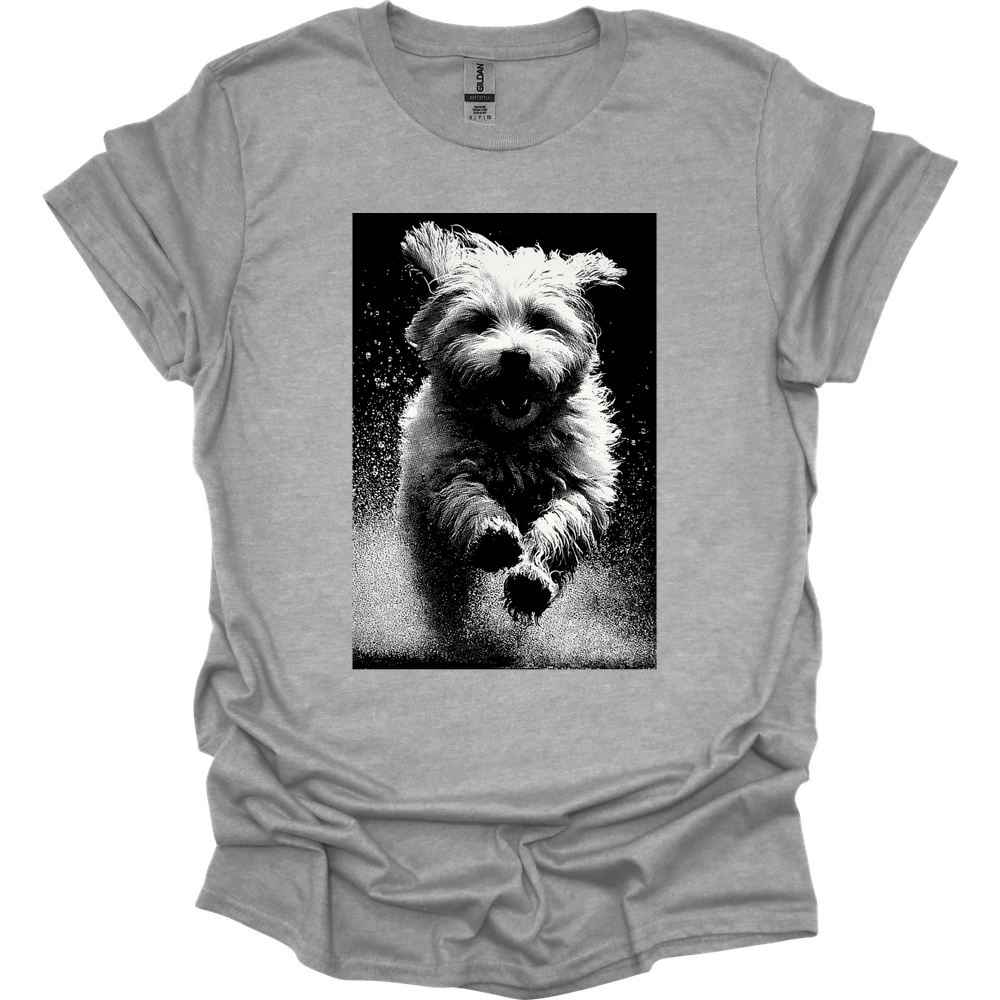 Havanese - Puddle Dog T-Shirt - Sport Grey