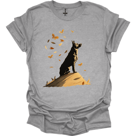 Dutch Shepherd - Fall Dog T-Shirt - Sport Grey