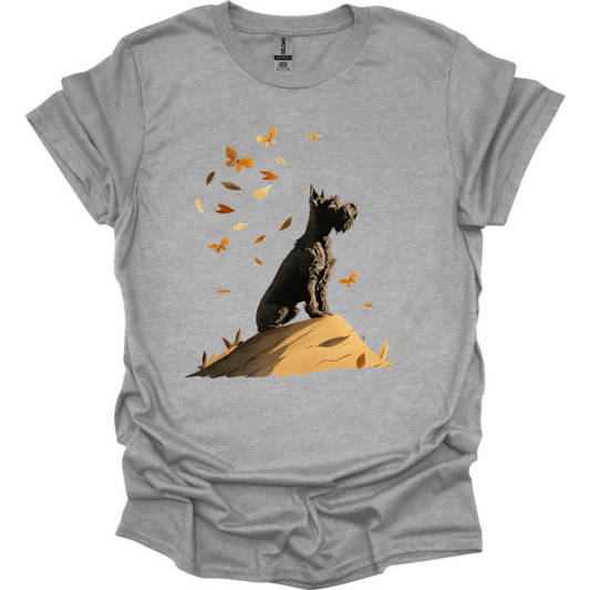 Giant Schnauzer - Fall Dog T-Shirt - Sport Grey