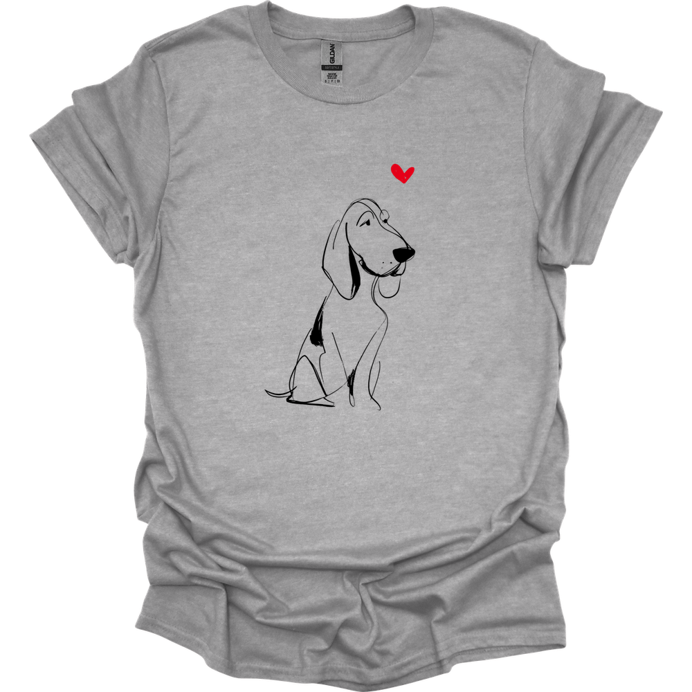 Bracco Italiano - Sketch Dog T-Shirt - Sport Grey