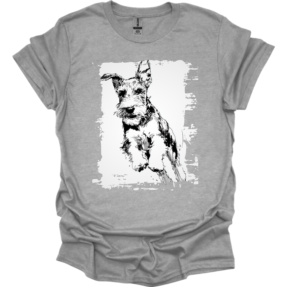 Kerry Blue Terrier - Running Dog T-Shirt - Sport Grey