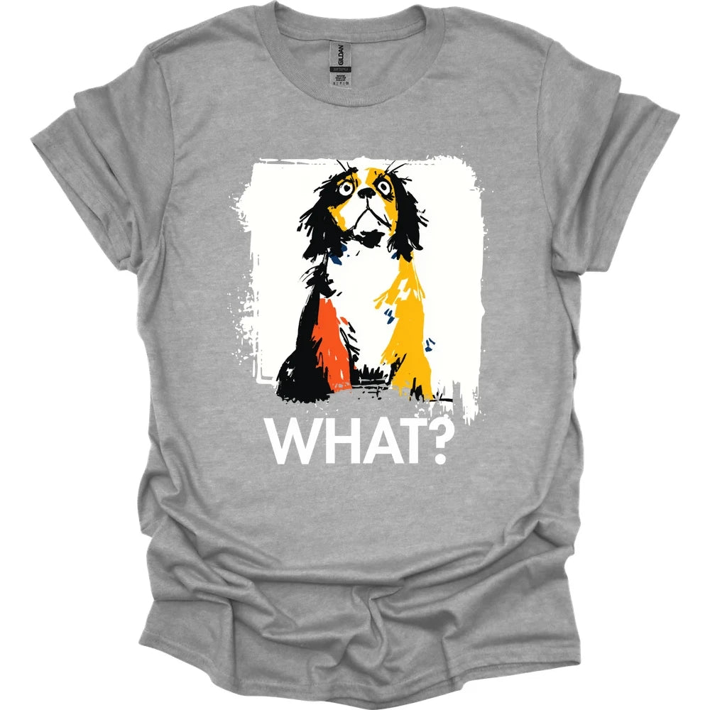 Cavalier King Charles Spaniel - What Dog T-Shirt - Sport Grey