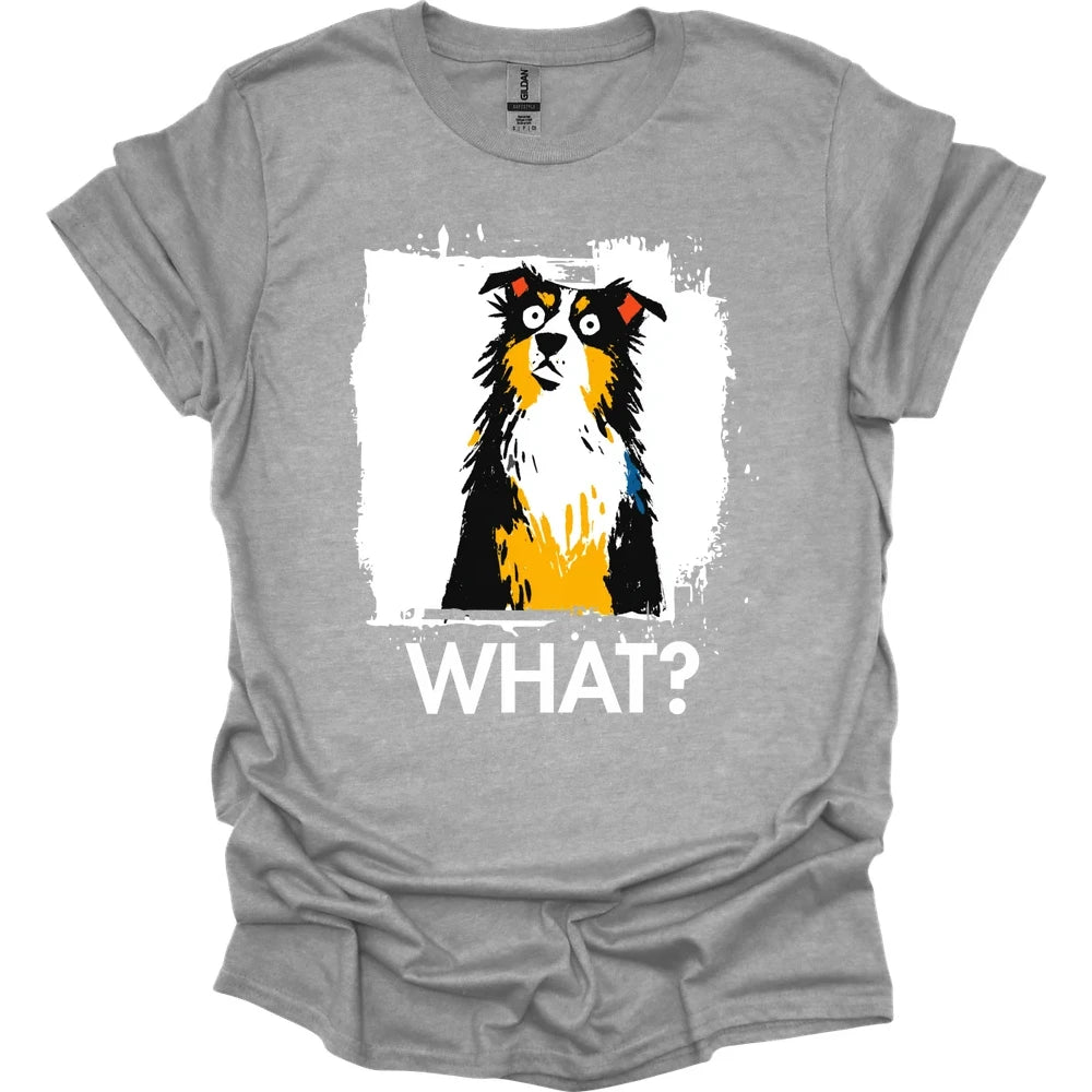 Australian Shepherd - What Dog T-Shirt - Sport Grey