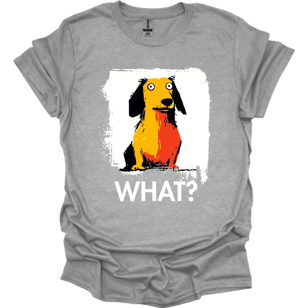 Dachshund - What Dog T-Shirt - Sport Grey