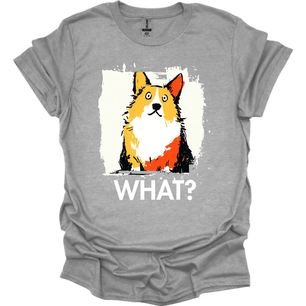 Corgi - What Dog T-Shirt - Sport Grey