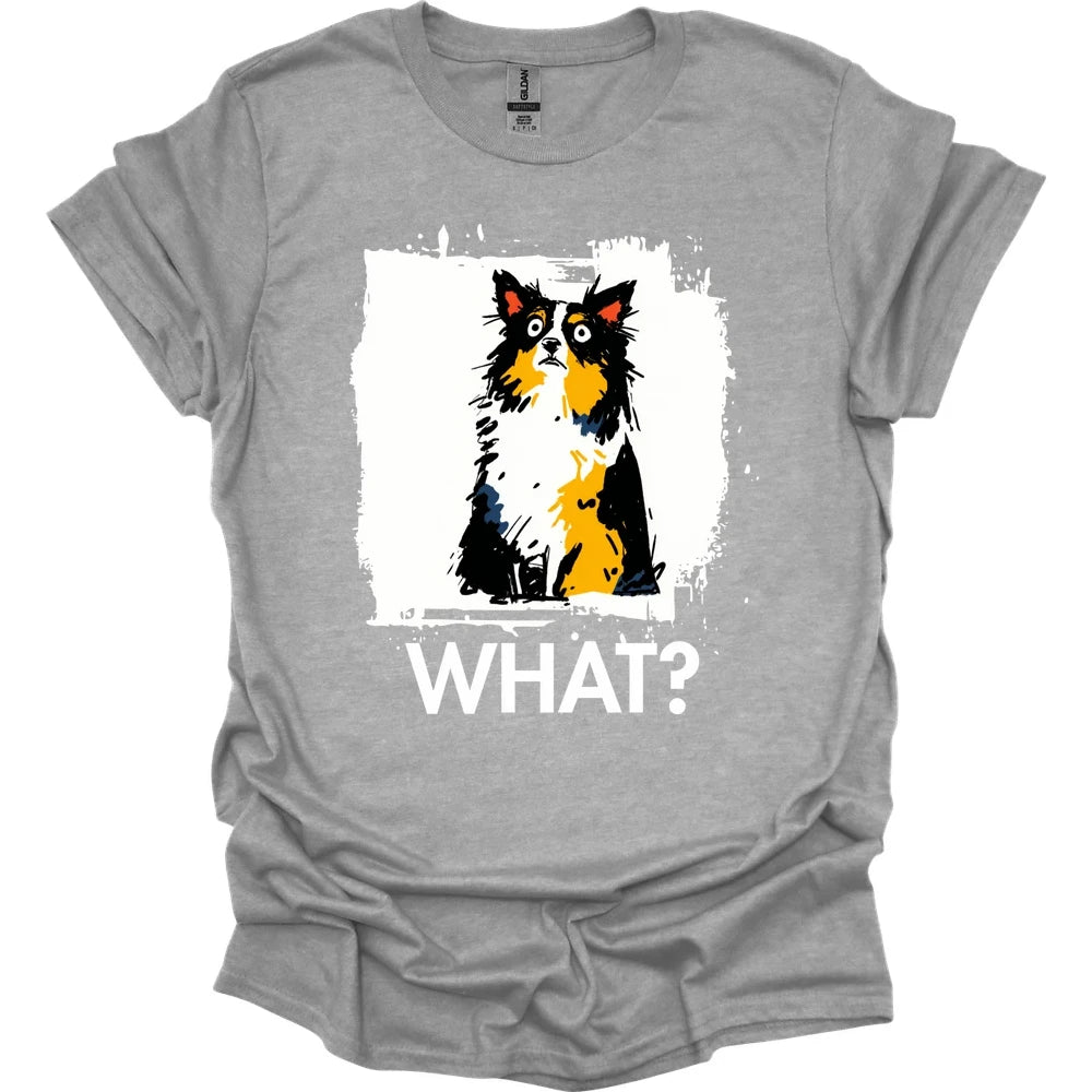 Papillon - What Dog T-Shirt - Sport Grey