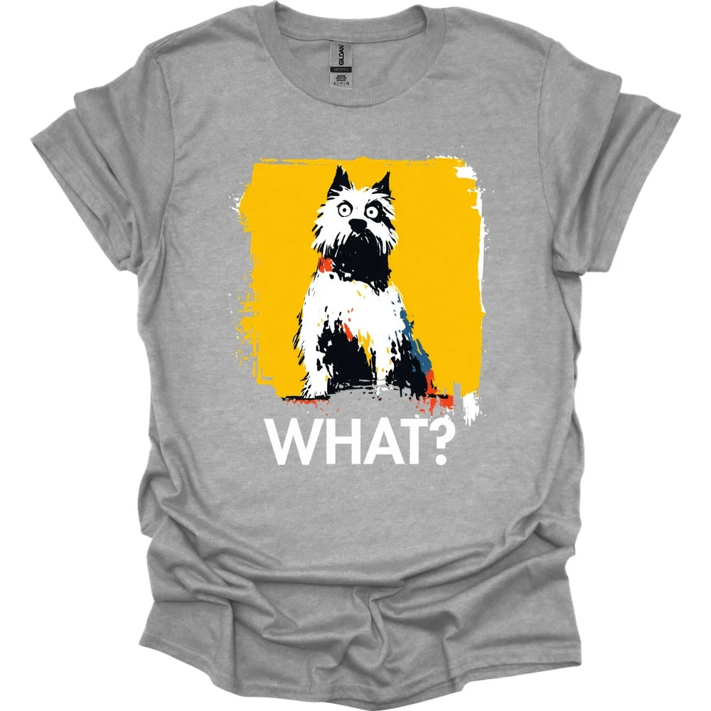 West Highland White Terrier - What Dog T-Shirt - Sport Grey