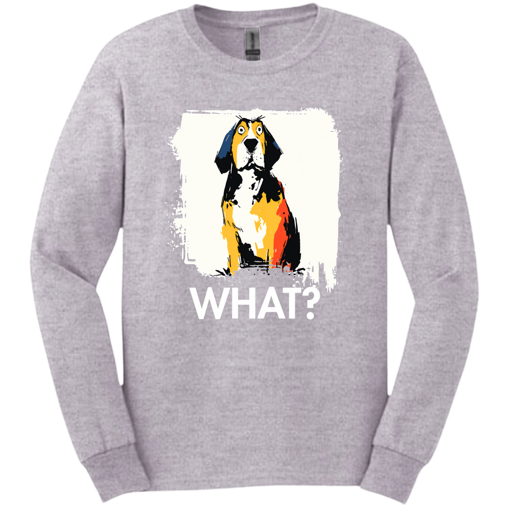 Bracco Italiano - What Dog Long Sleeve Tee - Sport Grey