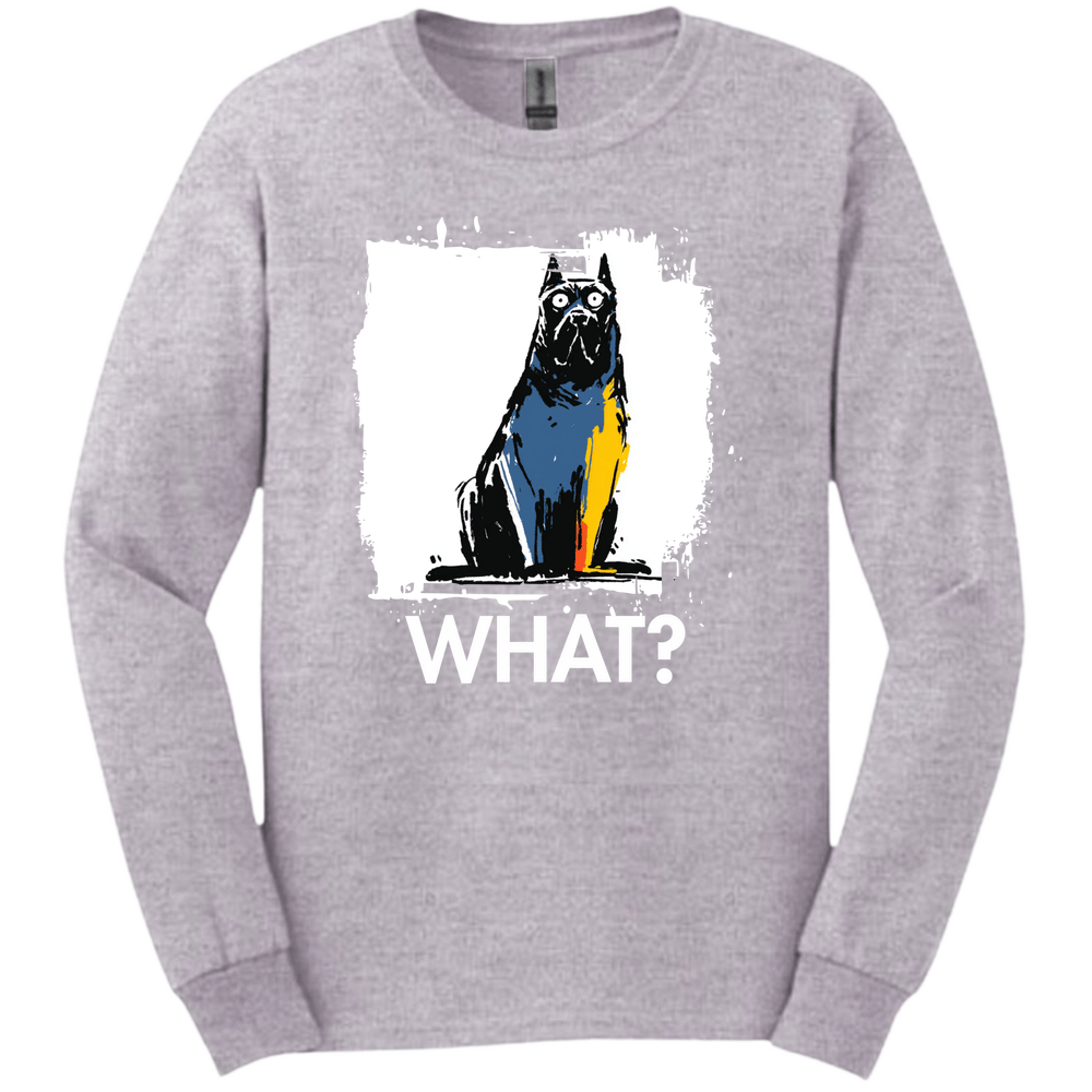Cane Corso - What Dog Long Sleeve Tee - Sport Grey