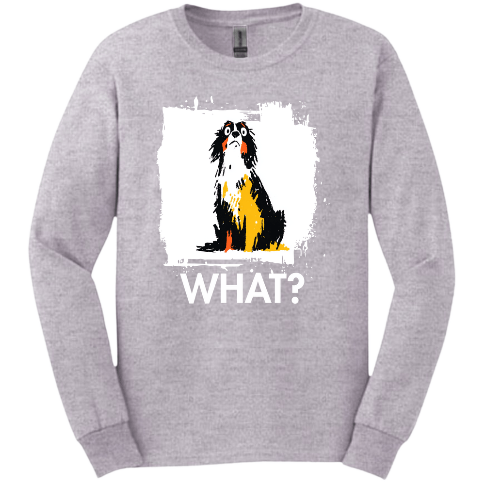 English Springer Spaniel - What Dog Long Sleeve Tee - Sport Grey