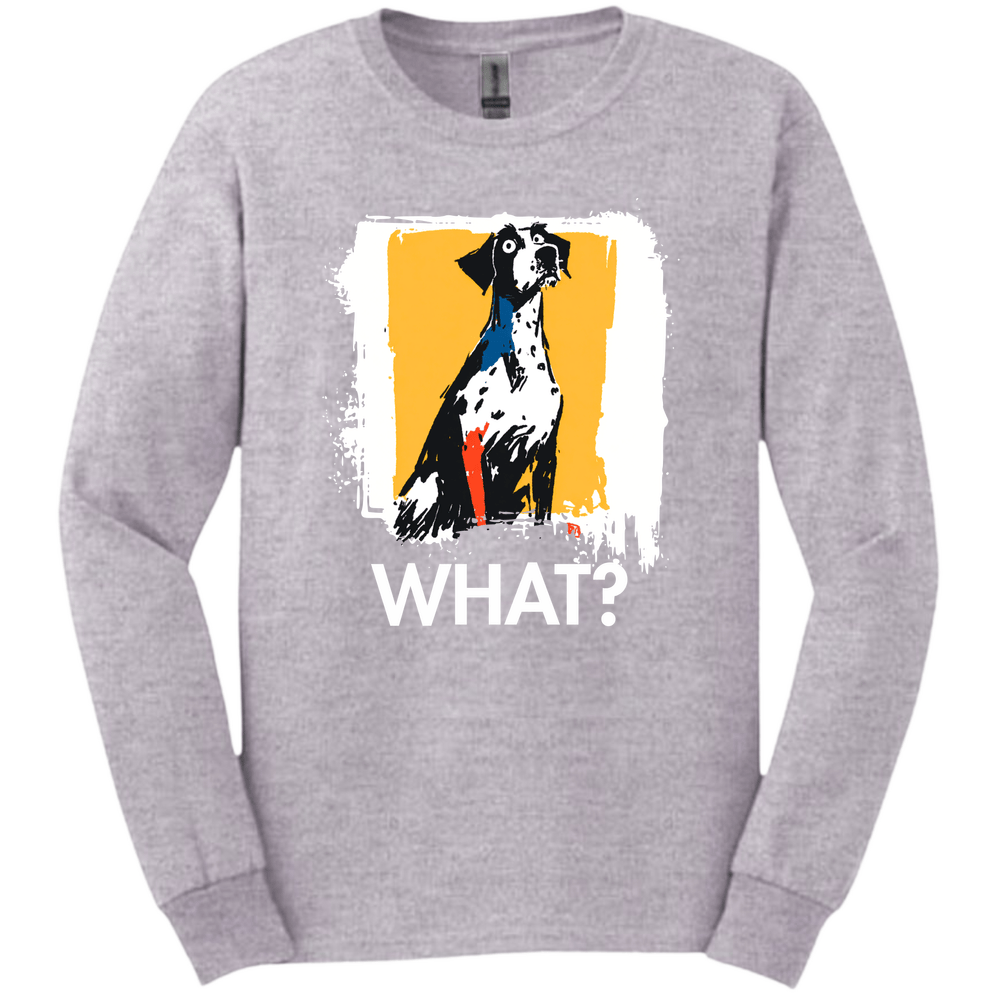German Shorthaired Pointer - What Dog Long Sleeve Tee - Sport Grey