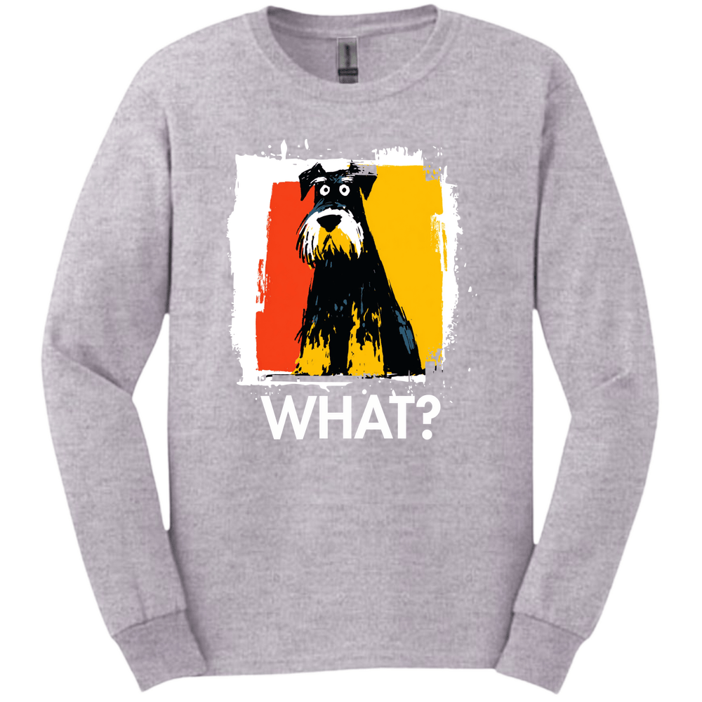 Giant Schnauzer - What Dog Long Sleeve Tee - Sport Grey