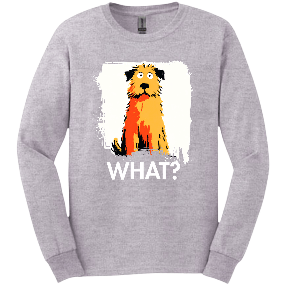 Golden Doodle - What Dog Long Sleeve Tee - Sport Grey