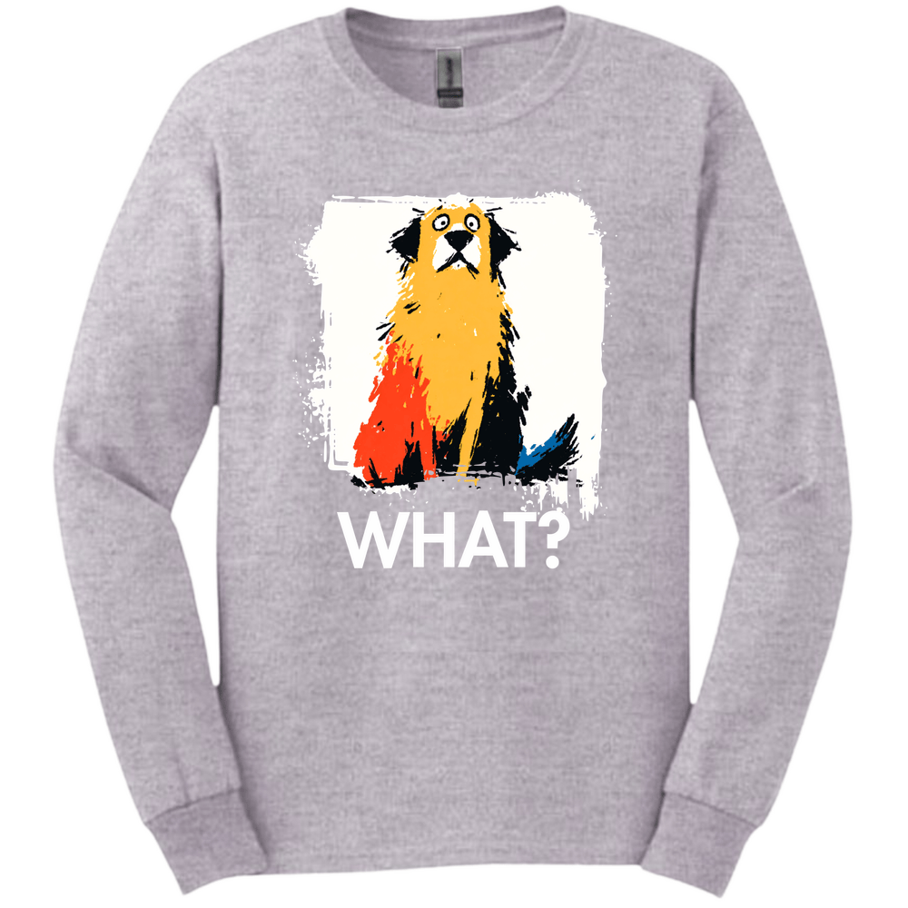 Golden Retriever - What Dog Long Sleeve Tee - Sport Grey