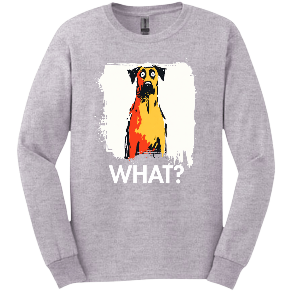 Rhodesian Ridgeback - What Dog Long Sleeve Tee - Sport Grey