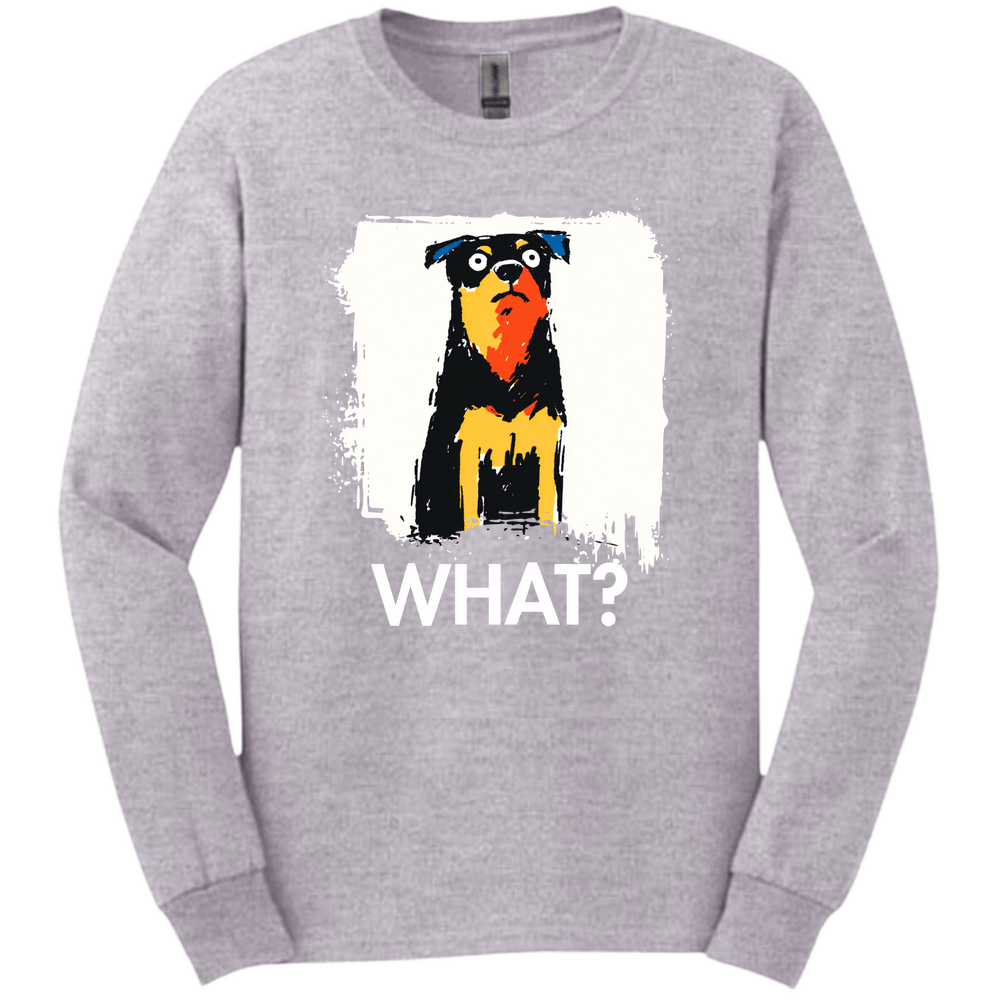 Rottweiler - What Dog Long Sleeve Tee - Sport Grey