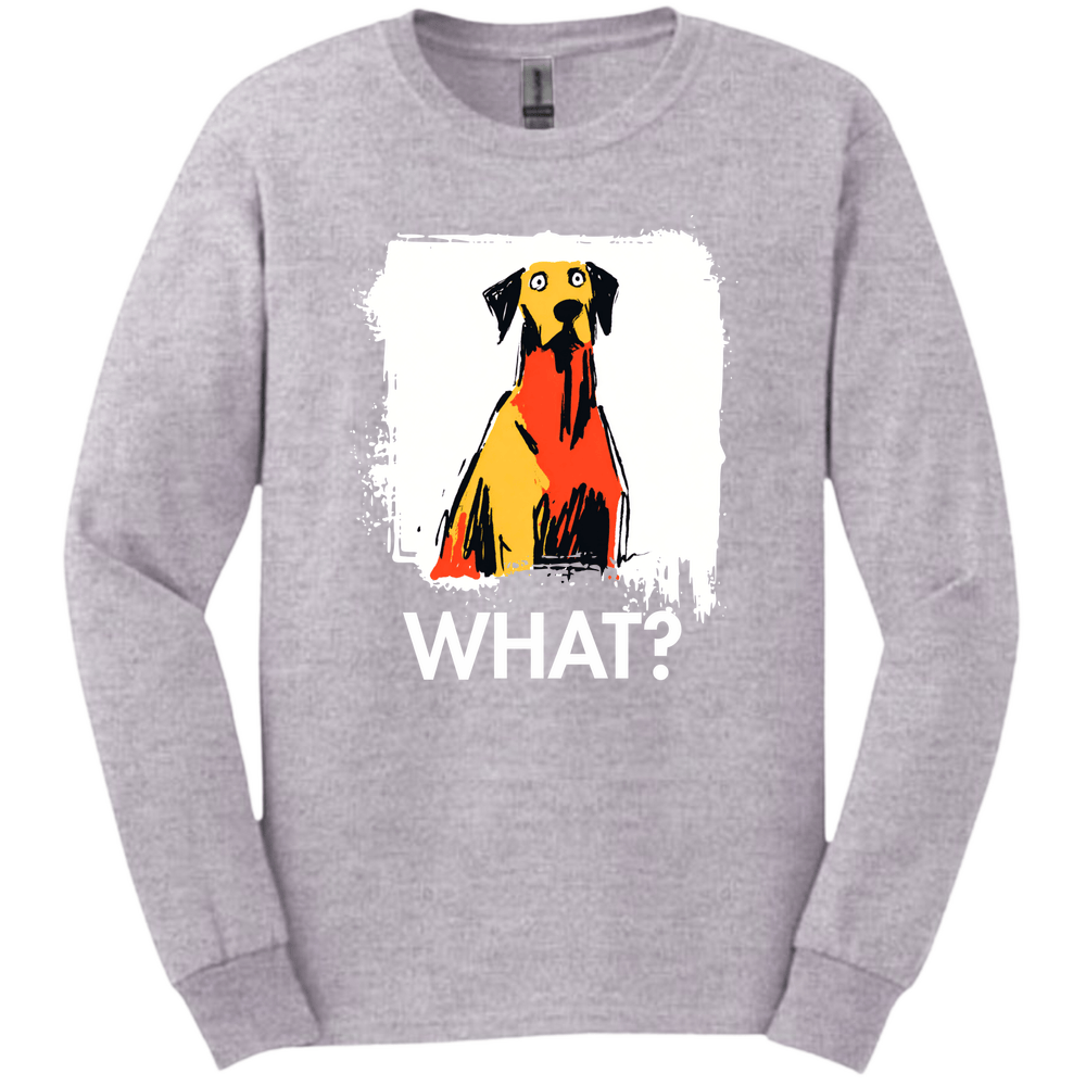 Vizsla - What Dog Long Sleeve Tee - Sport Grey