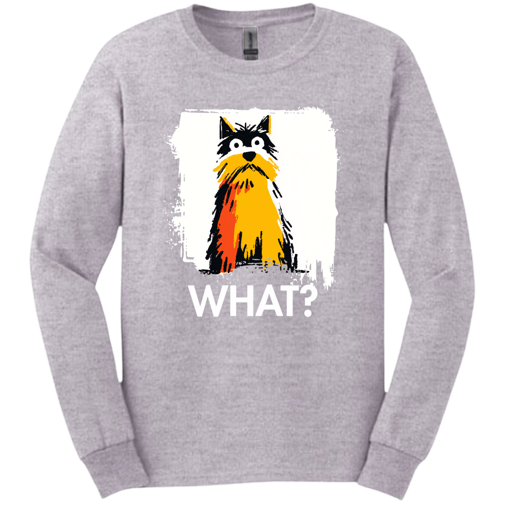Yorkshire Terrier - What Dog Long Sleeve Tee - Sport Grey