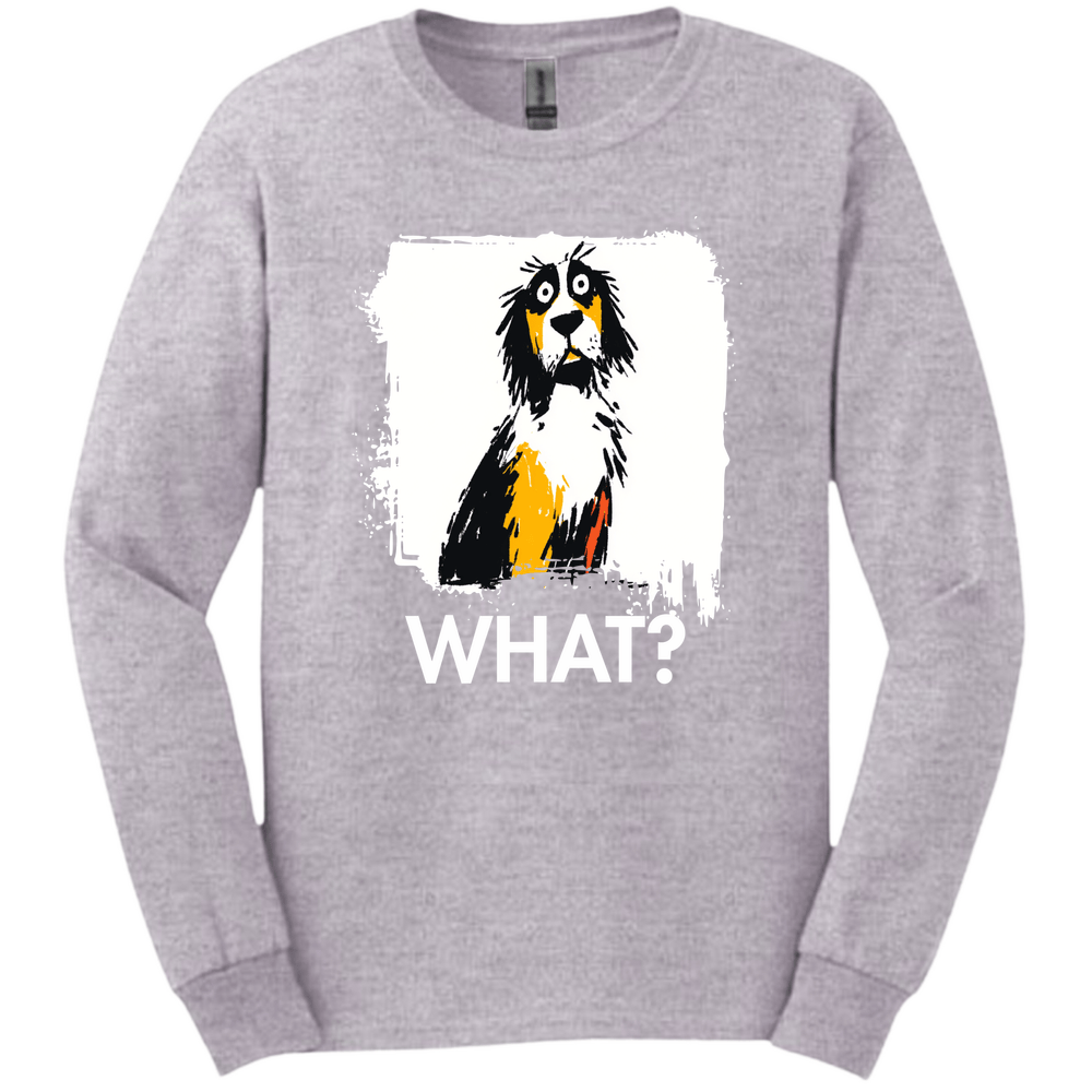 English Setter - What Dog Long Sleeve Tee - Sport Grey