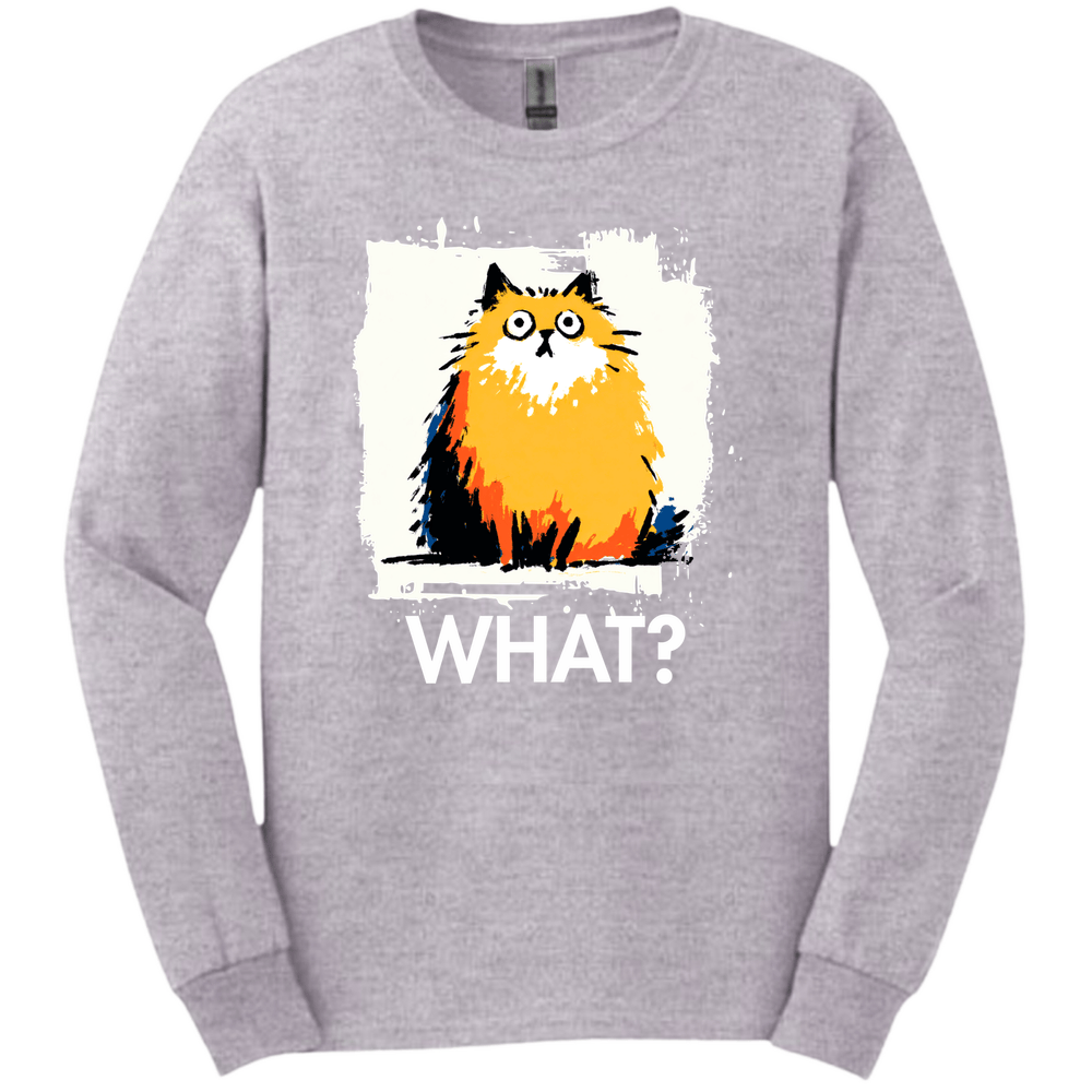 Pomeranian - What Dog Long Sleeve Tee - Sport Grey
