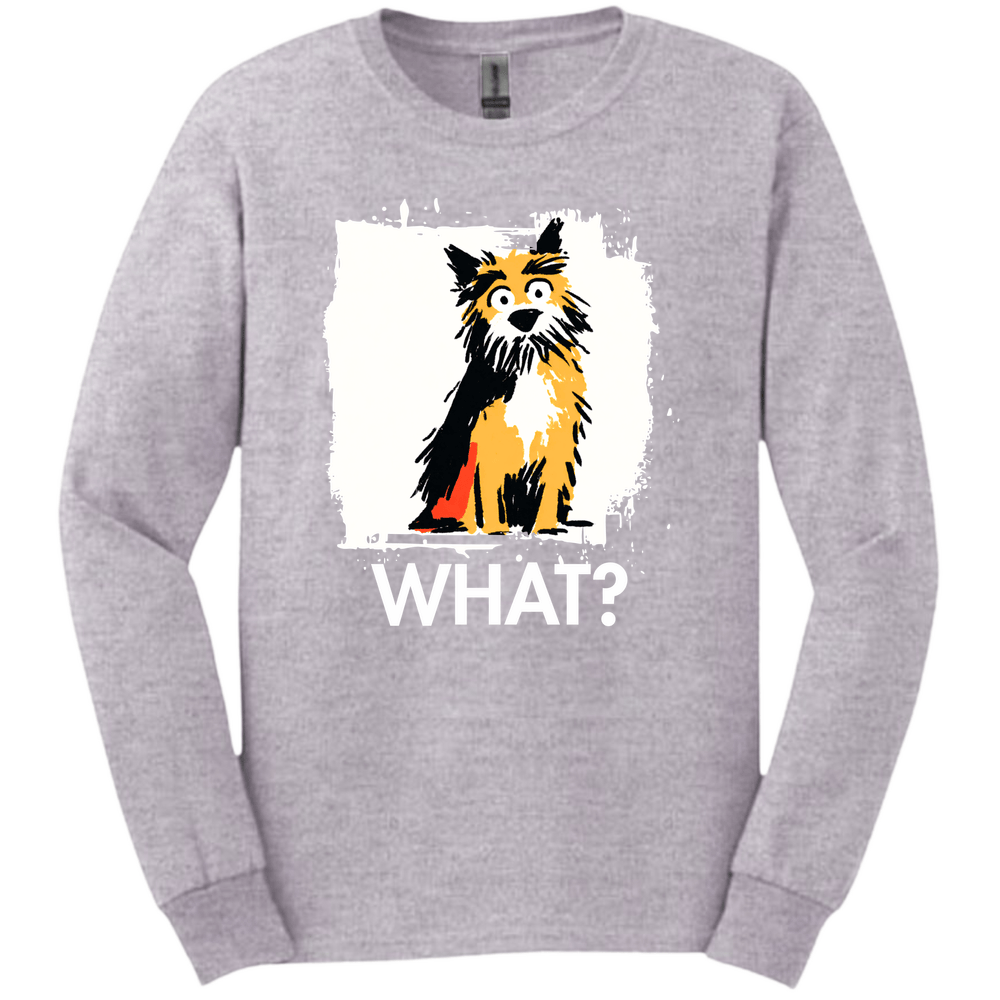 Cairns Terrier - What Dog Long Sleeve Tee - Sport Grey