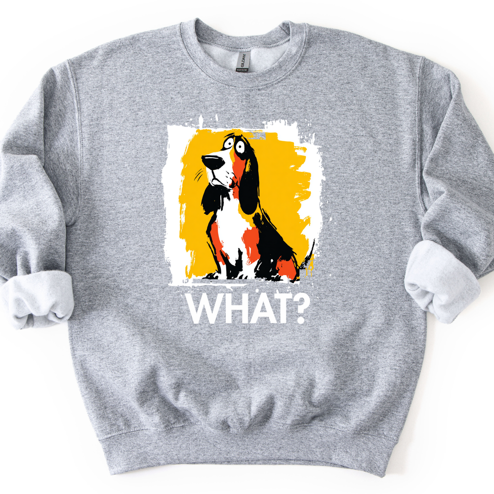 Basset Hound - What Dog Sweater - Sport Grey