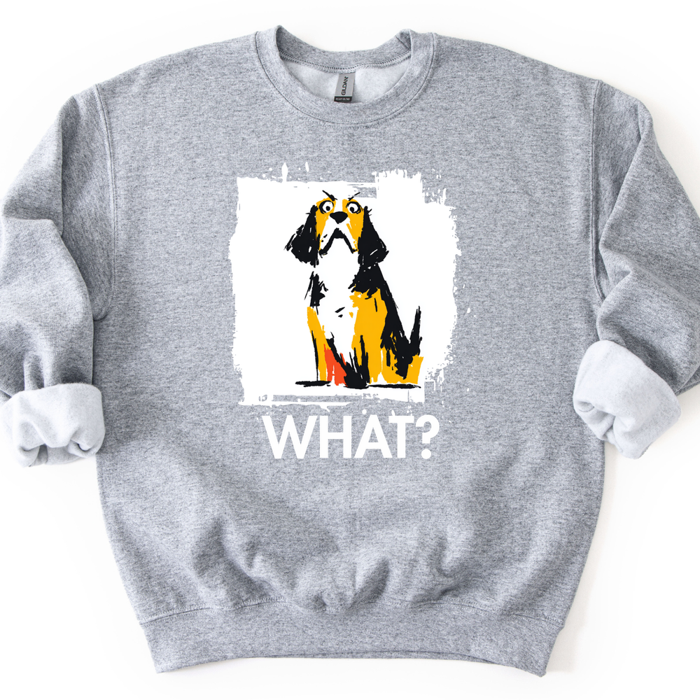 Beagle - What Dog Sweater - Sport Grey