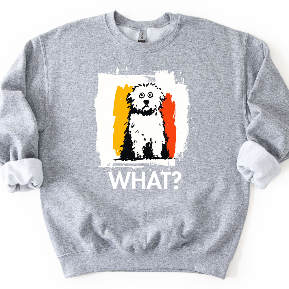 Bichon Frise - What Dog Sweater - Sport Grey