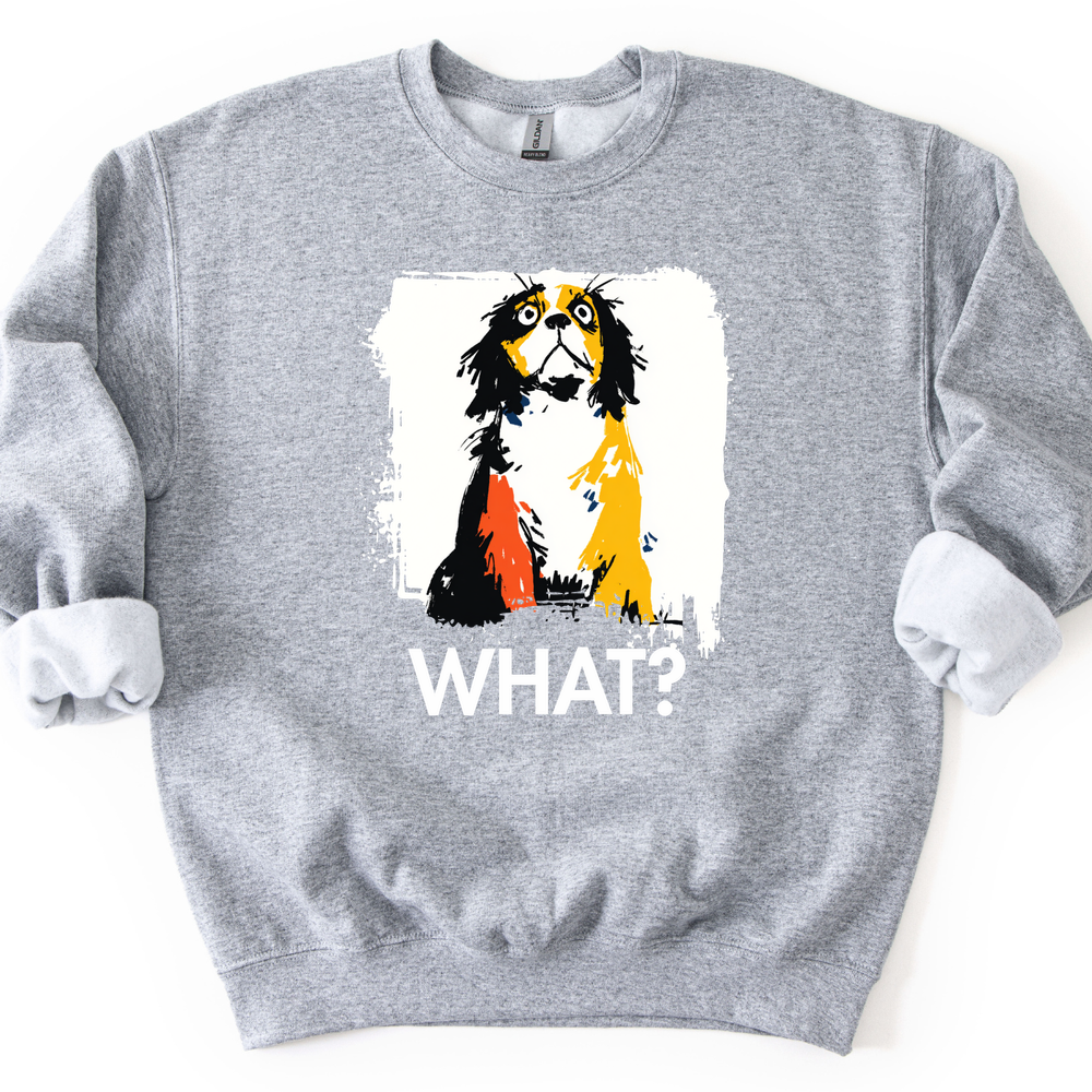 Cavalier King Charles Spaniel - What Dog Sweater - Sport Grey