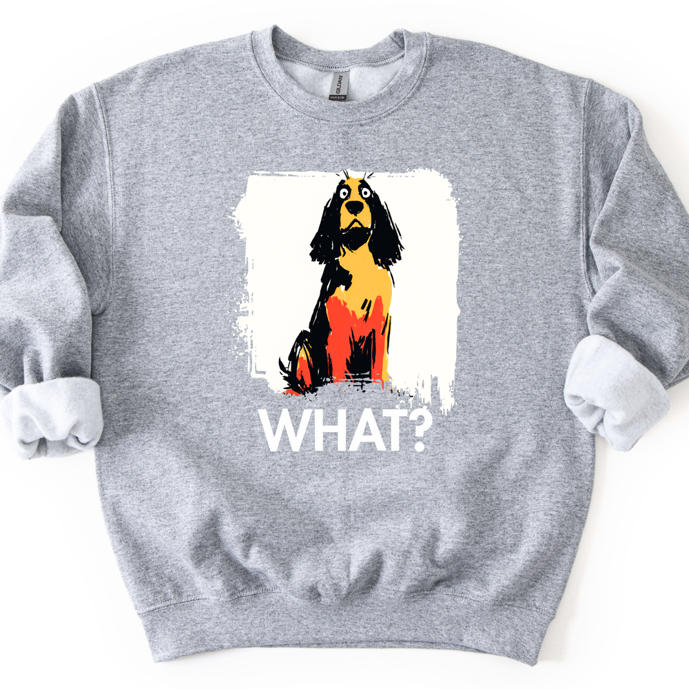 Cocker Spaniel - What Dog Sweater - Sport Grey