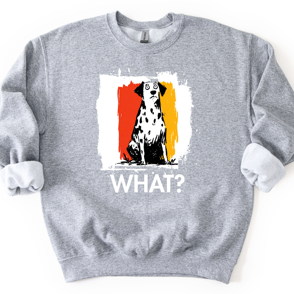 Dalmatian - What Dog Sweater - Sport Grey