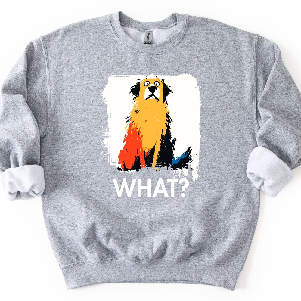Golden Retriever - What Dog Sweater - Sport Grey