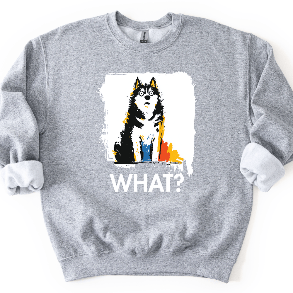 Siberian Husky - What Dog Sweater - Sport Grey