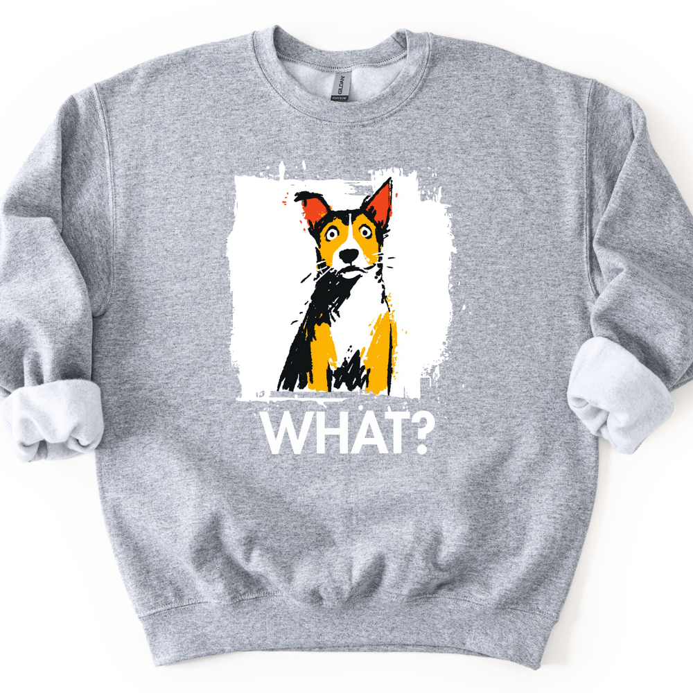 Basenji - What Dog Sweater - Sport Grey