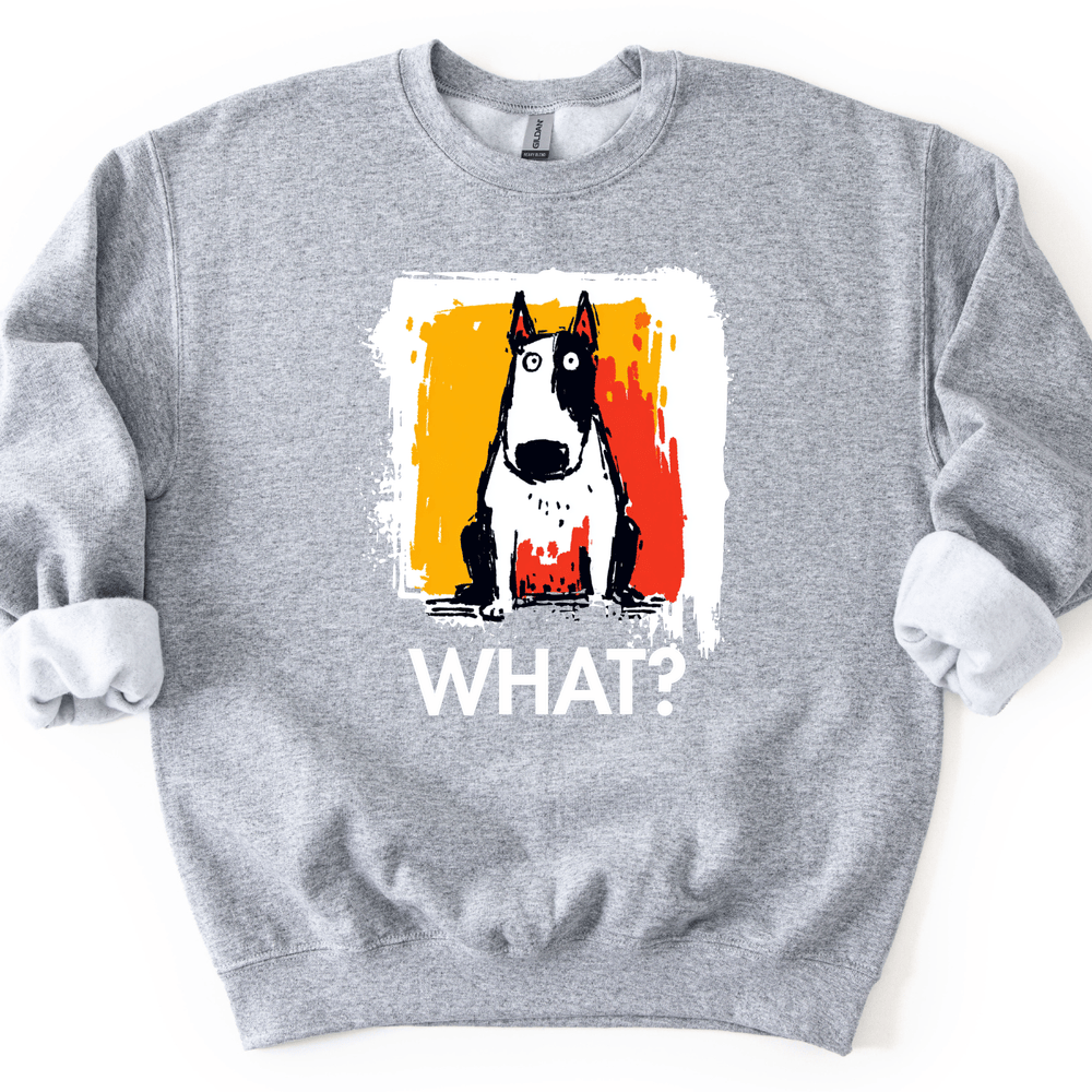 Bull Terrier - What Dog Sweater - Sport Grey