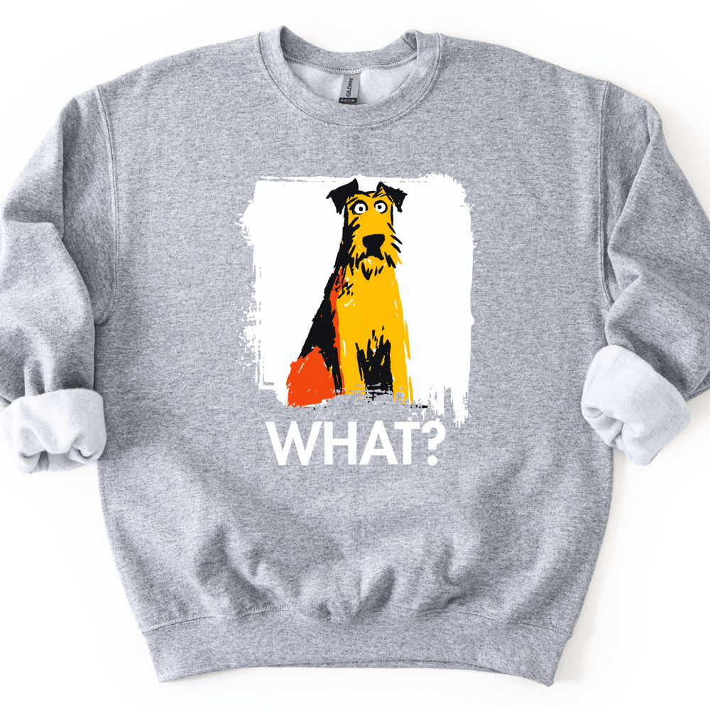 Irish Terrier - What Dog Sweater - Sport Grey
