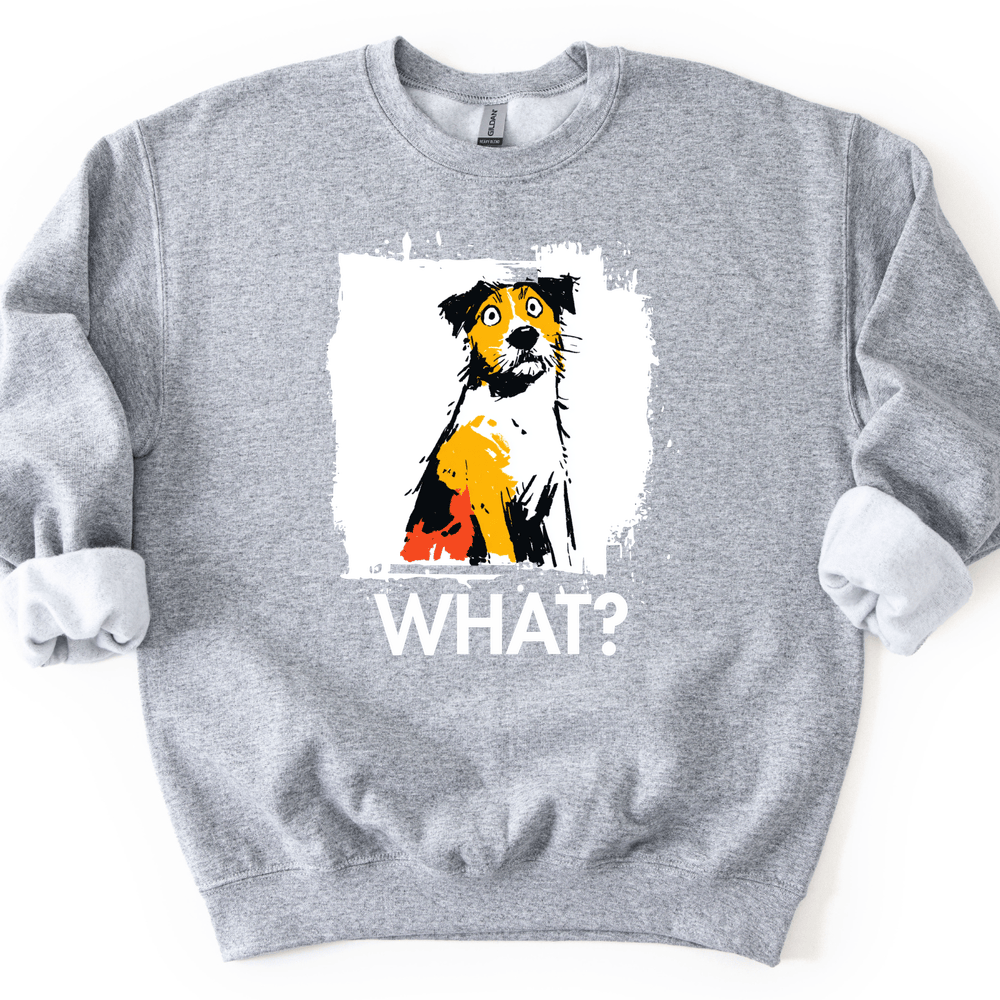 Jack Russell - What Dog Sweater - Sport Grey