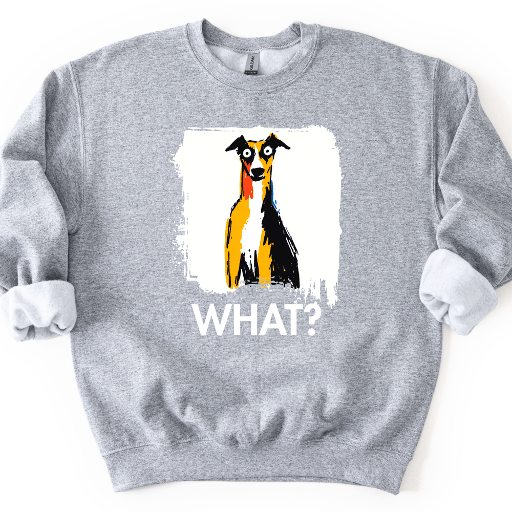 Whippet - What Dog Sweater - Sport Grey
