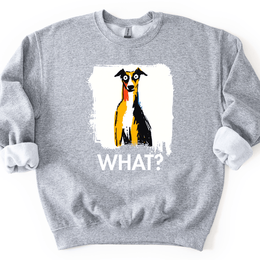 Whippet - What Dog Sweater - Sport Grey