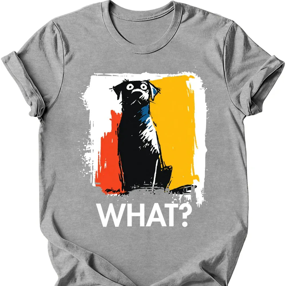 Black Labrador - What Dog T-Shirt - Sport Grey