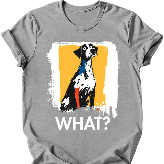 German Shorthaired Pointer - What Dog T-Shirt - Sport Grey