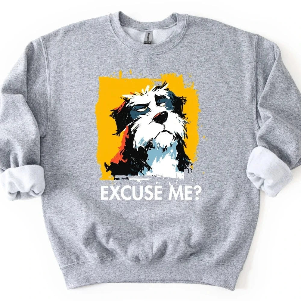 Bernedoodle - Excuse Me Dog Sweater - Sport Grey