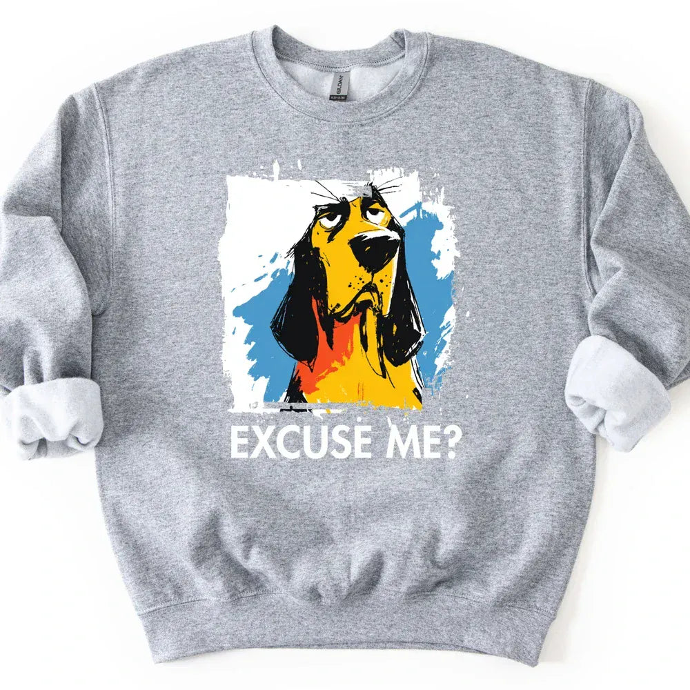 Bloodhound - Excuse Me Dog Sweater - Sport Grey