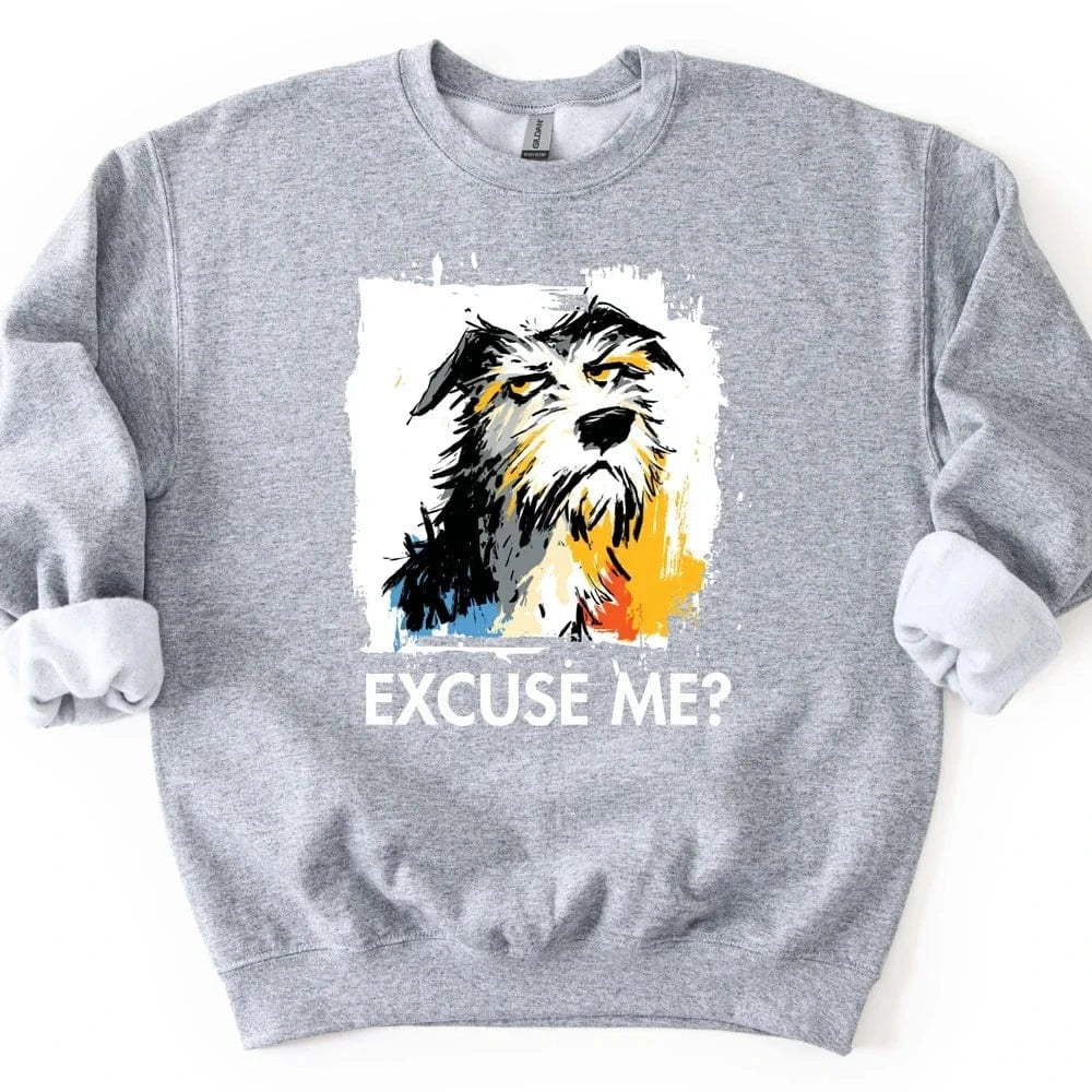 Irish Wolfhound - Excuse Me Dog Sweater - Sport Grey