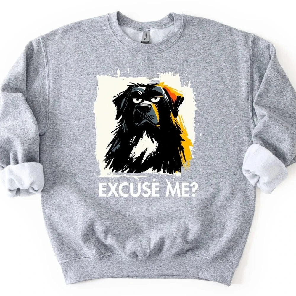 Newfoundland - Excuse Me Dog Sweater - Sport Grey