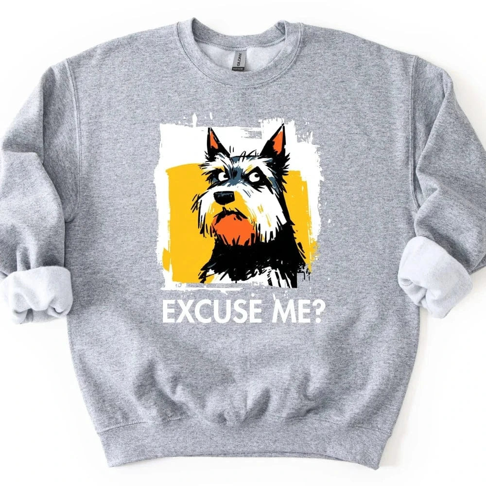 Yorkshire Terrier - Excuse Me Dog Sweater - Sport Grey