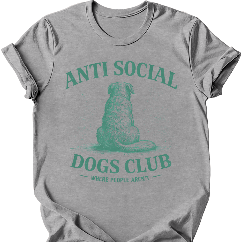 Anti Social T-Shirt - Sport Grey